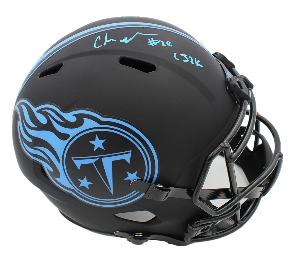 16943 Chris Johnson Signed Tennessee Titans Speed Authentic Eclipse NFL Helmet with CJ2K Inscription -  Radtke Sports
