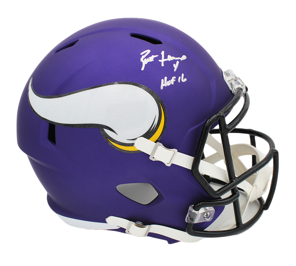 17522 Brett Favre Signed Minnesota Vikings Speed Full Size NFL Helmet -  Radtke Sports