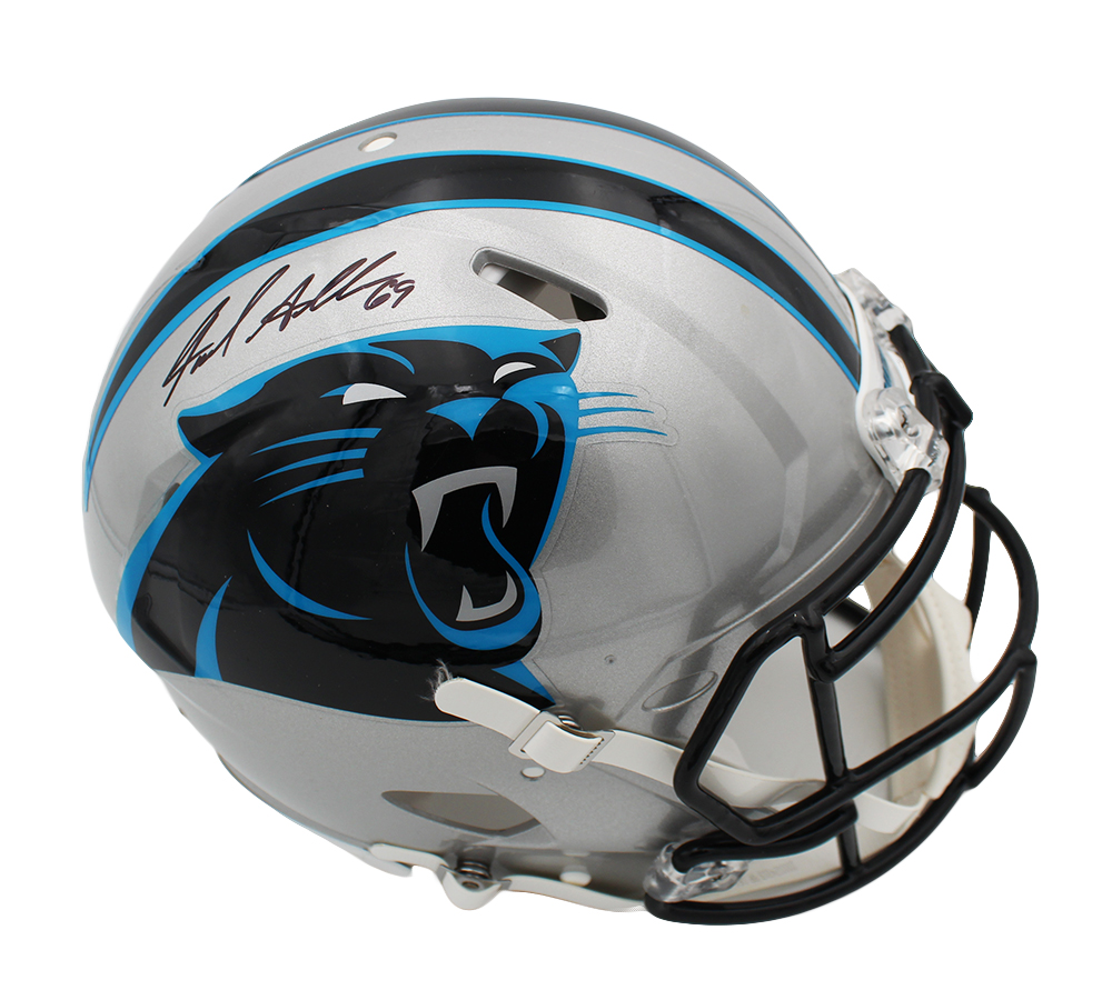 18057 Jared Allen Signed Carolina Panthers Speed Authentic NFL Helmet