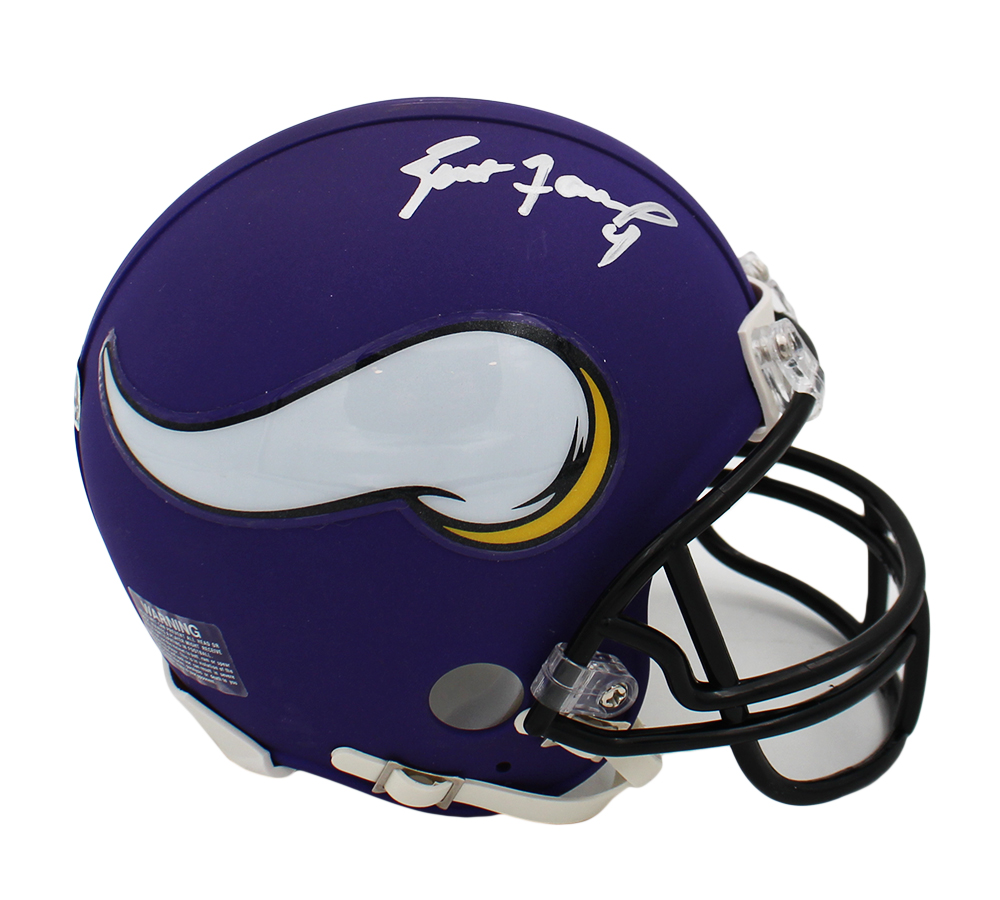 1930 Brett Favre Signed Minnesota Vikings NFL Mini Helmet -  Radtke Sports