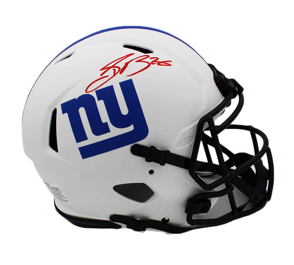 Saquon Barkley Signed New York Giants Speed Full Size Color Rush NFL Helmet  – Radtke Sports