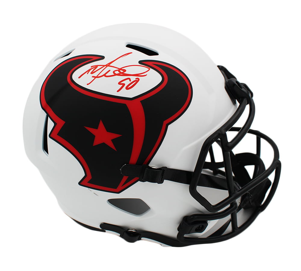 20458 Mario Williams Signed Houston Texans Speed Full Size Lunar NFL Helmet