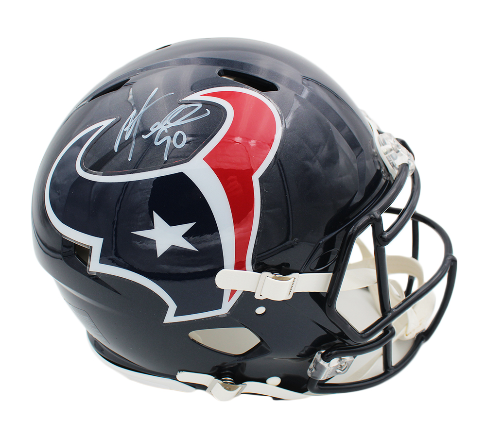 20464 Mario Williams Signed Houston Texans Speed Authentic NFL Helmet
