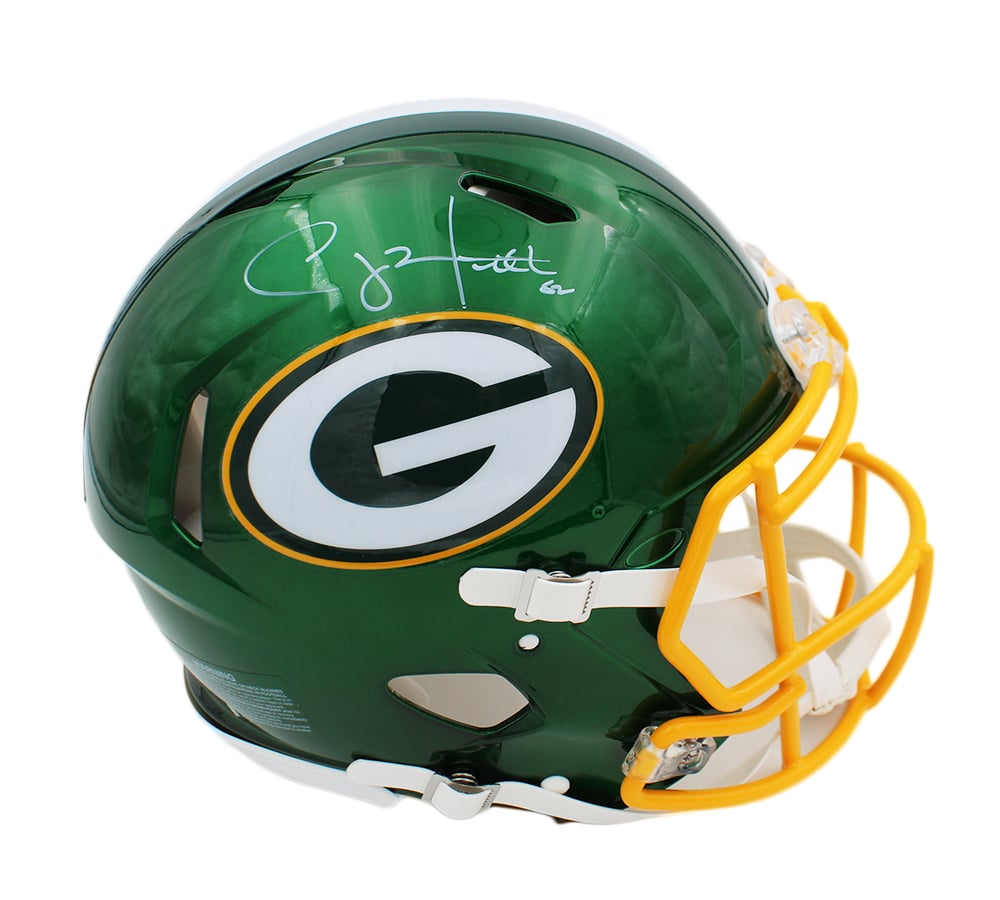 21193 Clay Matthews Signed Green Bay Packers Speed Authentic Flash NFL Helmet