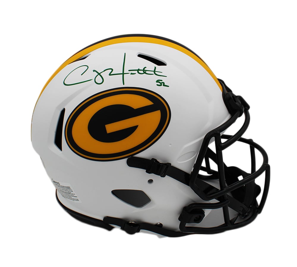 21196 Clay Matthews Signed Green Bay Packers Speed Authentic Lunar NFL Helmet