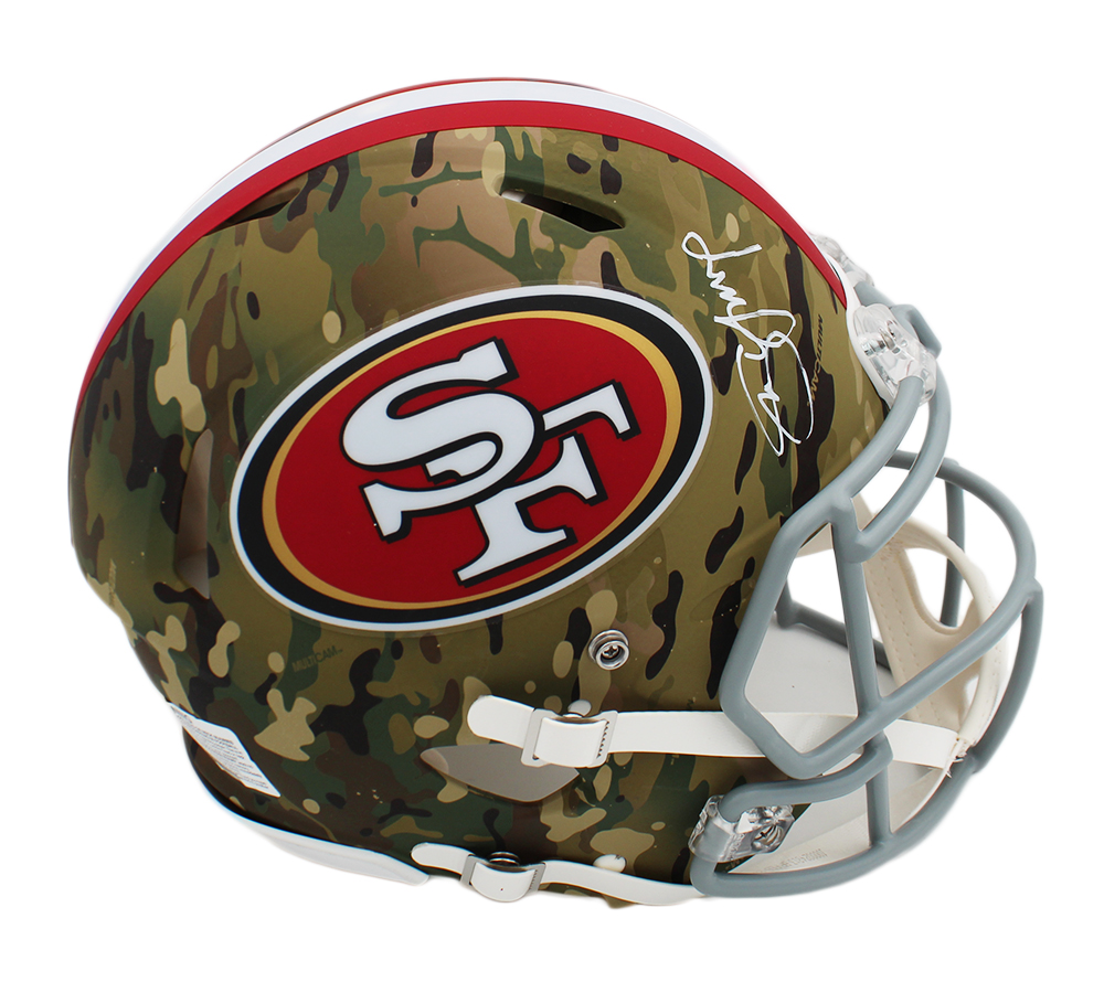 21224 Steve Young Signed San Francisco 49ers Speed Authentic NFL Helmet, Camo