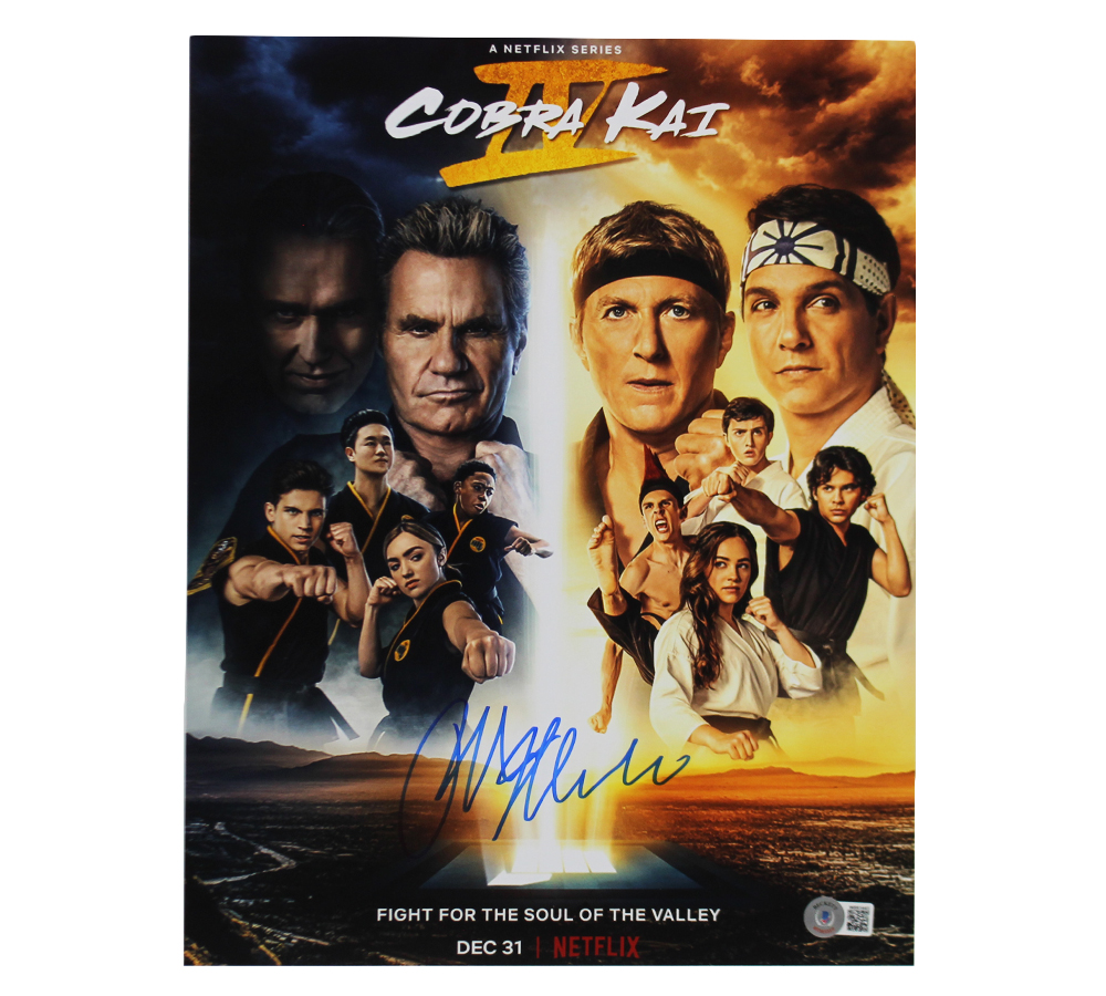Picture of Radtke Sports 22390 11 x 14 in. Ralph Macchio Signed Cobra Kai Unframed Season 4 with Cast Poster