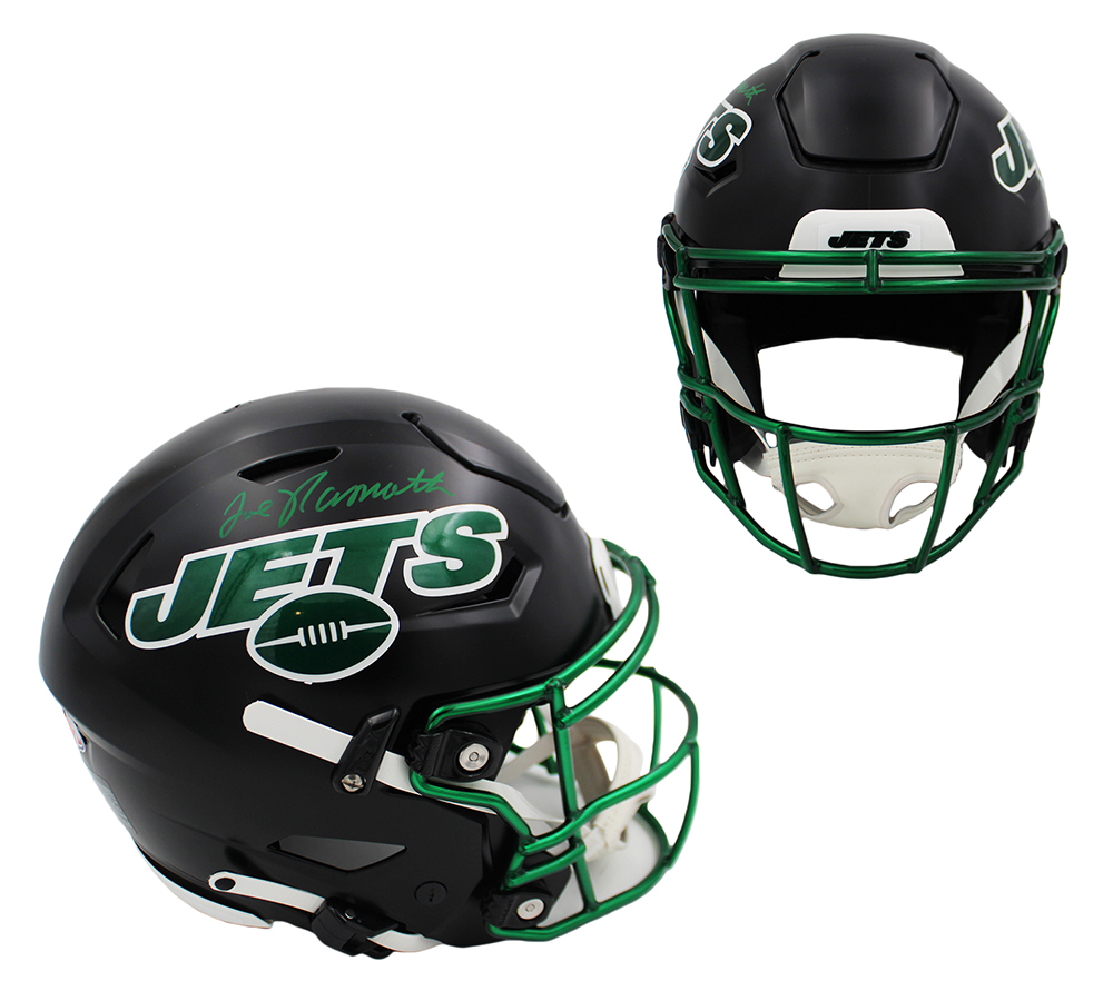 23302 Joe Namath Signed   York Jets Speed Flex Alternate Authentic NFL Helmet