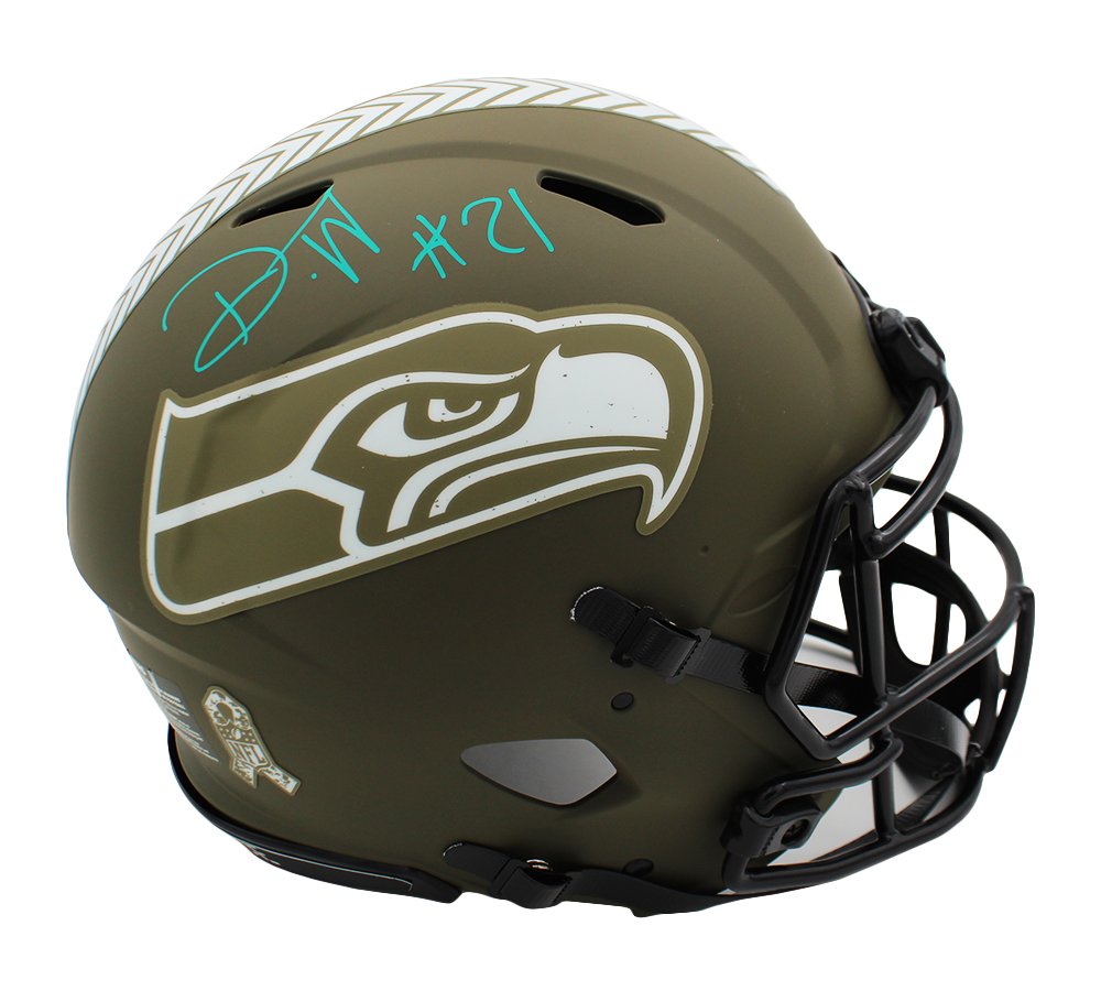 23963 Devon Witherspoon Signed Seattle Seahawks Speed Authentic STS NFL Helmet