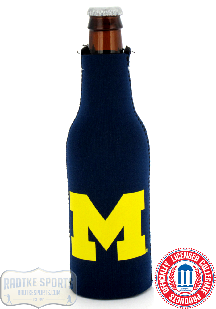 Picture of Radtke Sports 3393 12 oz Michigan Wolverines Officially Licensed Neoprene Bottle Huggie