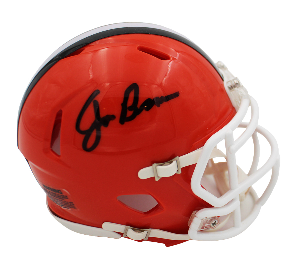23049 Jim Brown Signed Cleveland Browns Speed Throwback NFL Mini Helmet