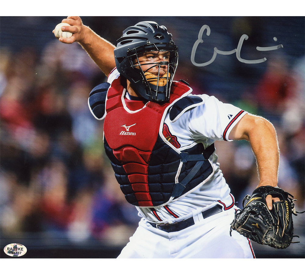 3023 8 x 10 in. Evan Gattis Signed Atlanta Braves Unframed MLB Photo - Throwing -  Radtke Sports