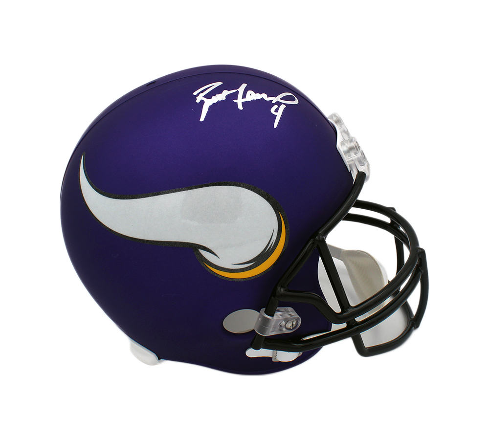 486 Brett Favre Signed Minnesota Vikings Current Full Size NFL Helmet -  Radtke Sports