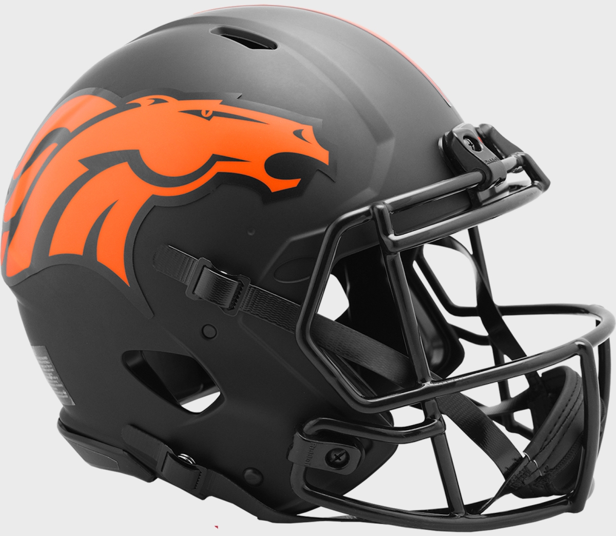 broncos-ecl-auth Denver Broncos Unsigned Eclipse Authentic Full Size Riddell Helmet, Black