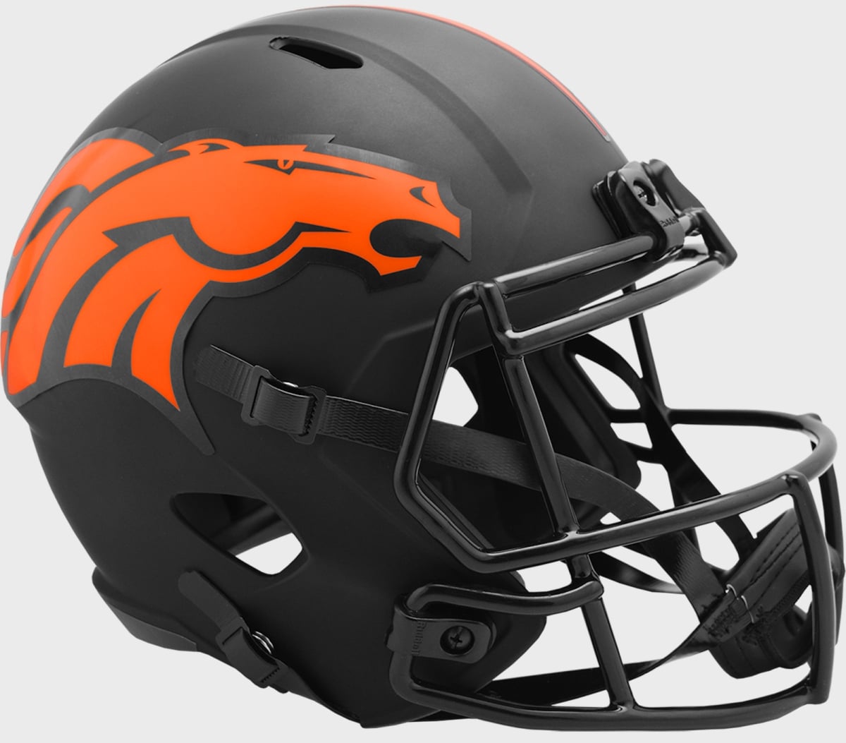 broncos-ecl-rep Denver Broncos Unsigned Eclipse Full Size Riddell Helmet, Black