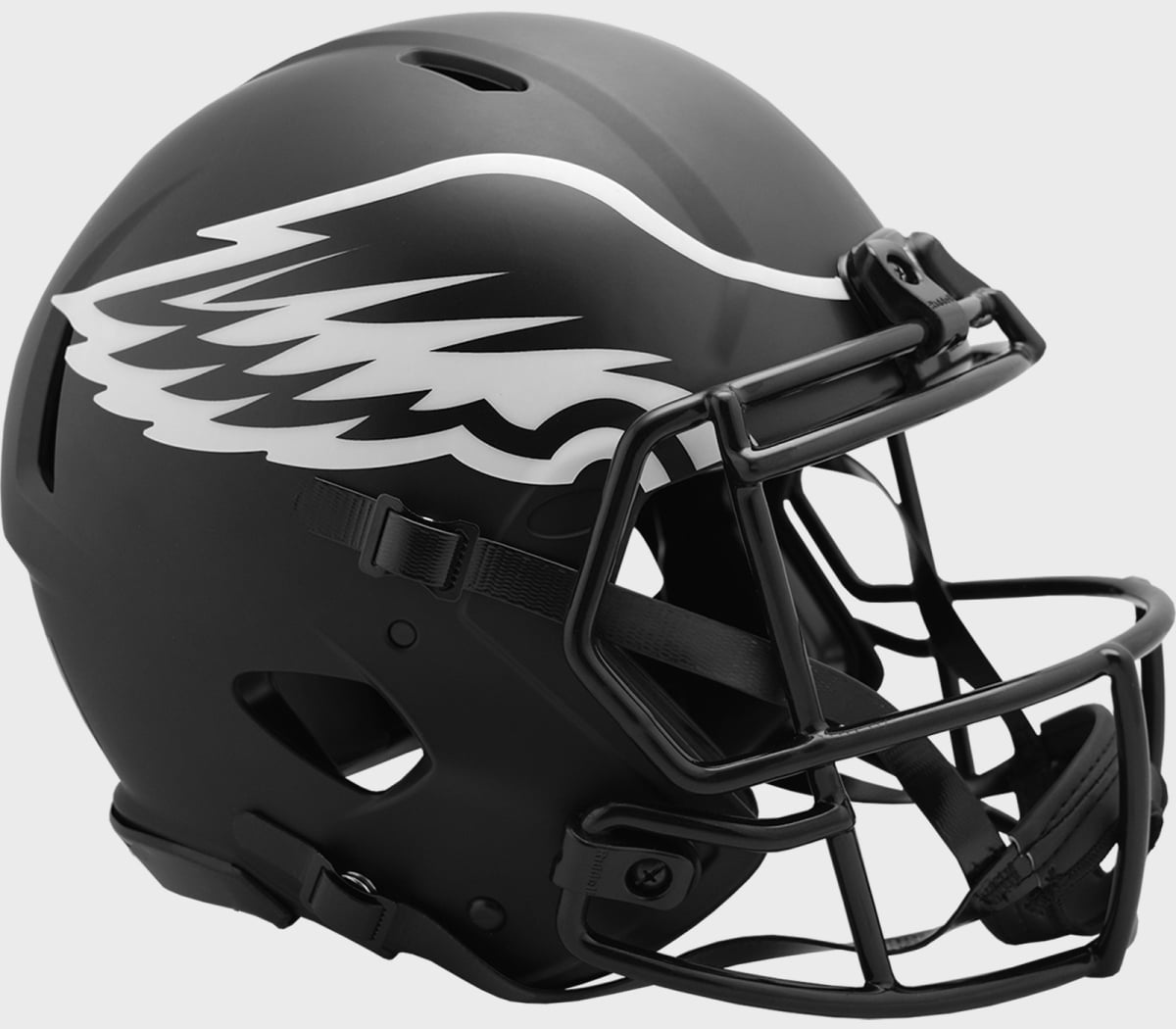 eagles-ecl-auth Philadelphia Eagles Unsigned Eclipse Authentic Full Size Riddell Helmet, Black
