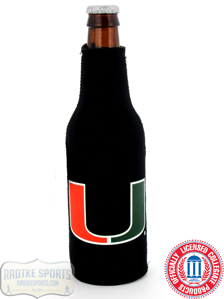 Picture of Radtke Sports 2172 12 oz Miami Huricanes Officially Licensed Neoprene Bottle Huggie