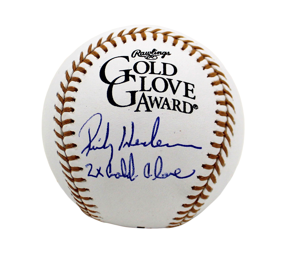 22821 Rickey Henderson Signed Oakland Athletics Rawlings Edition MLB Baseball with 2X Glove Inscription, Gold -  Radtke Sports