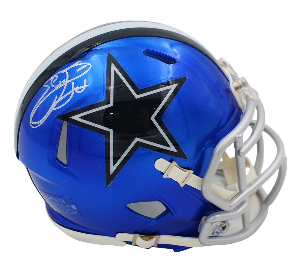 22891 Emmitt Smith Signed Dallas Cowboys Speed Flash NFL Mini Helmet