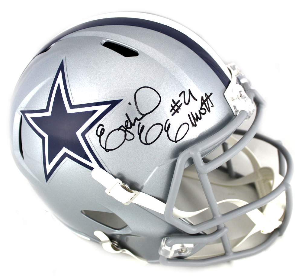 2786 Ezekiel Elliott Signed Dallas Cowboys Speed Full Size NFL Helmet -  Radtke Sports