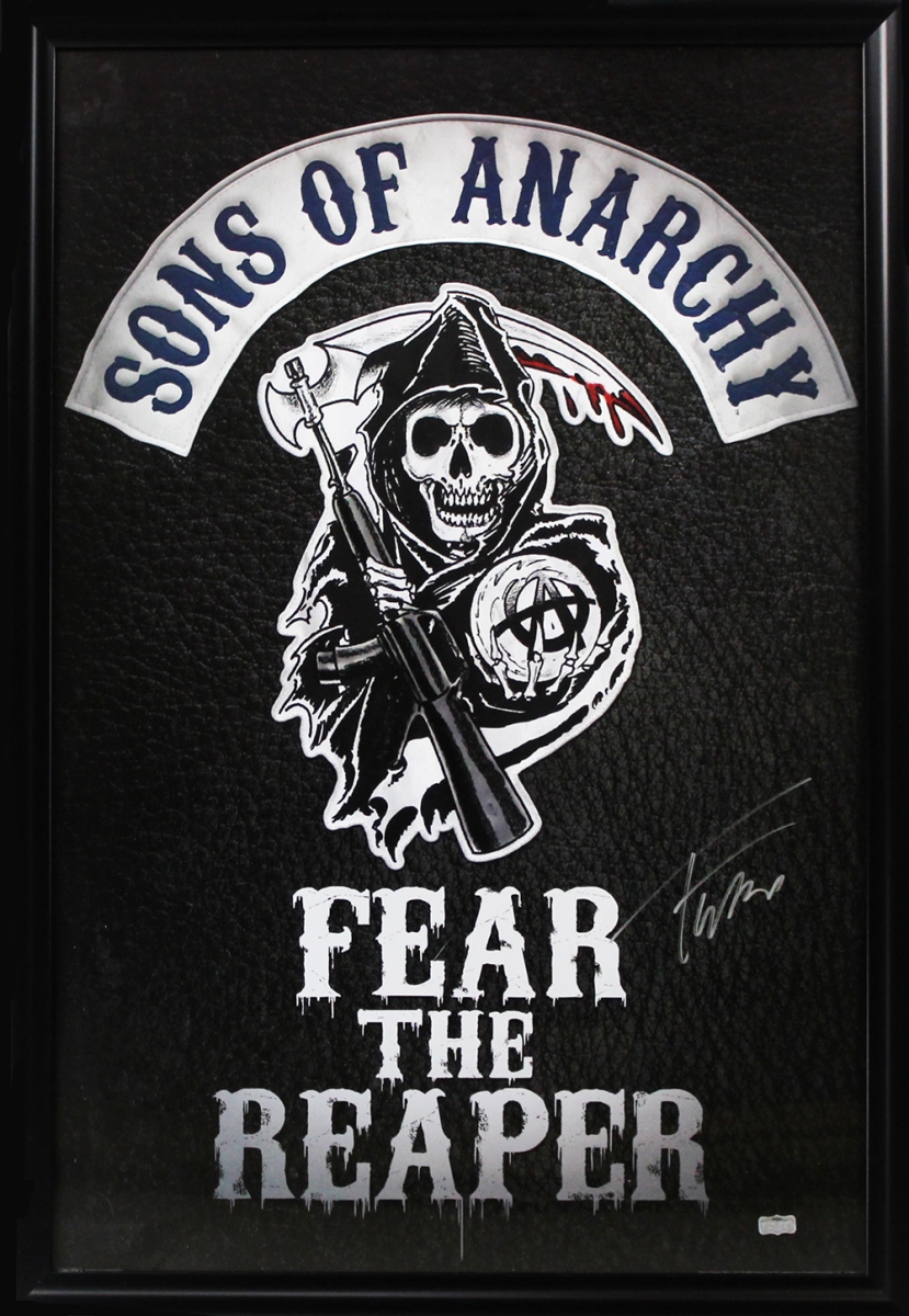 4687 Tommy Flanagan Signed Sons of Anarchy Fear the Reaper Framed Full Size Poster -  Radtke Sports