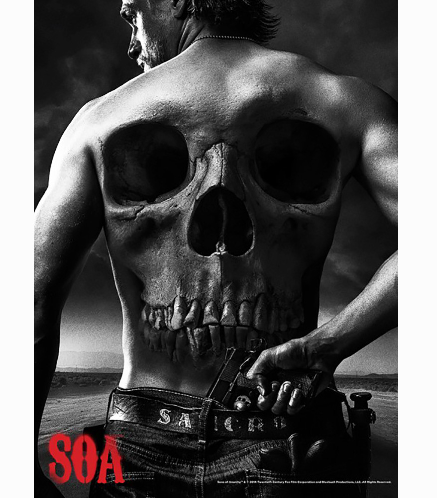 Picture of Radtke Sports 2608 24 x 36 in. Sons of Anarchy Skull on Back of Jax Poster