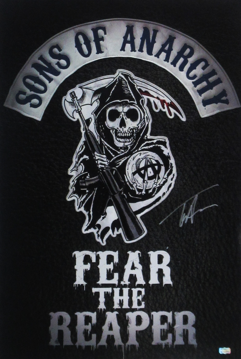 4219 36 x 24 in. Tommy Flanagan Signed Sons of Anarchy Fear the Reaper Poster -  Radtke Sports