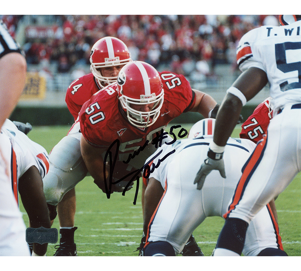 8146 8 x 10 in. Russ Tanner Signed Georgia Unframed Photo - Running -  Radtke Sports