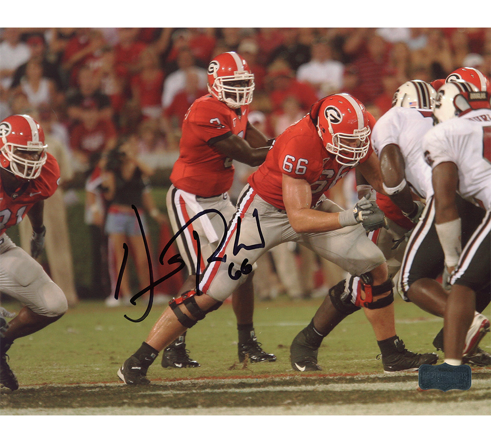 8147 8 x 10 in. Dennis Roland Signed Georgia Bulldogs Unframed NCAA Photo - Red Jersey -  Radtke Sports