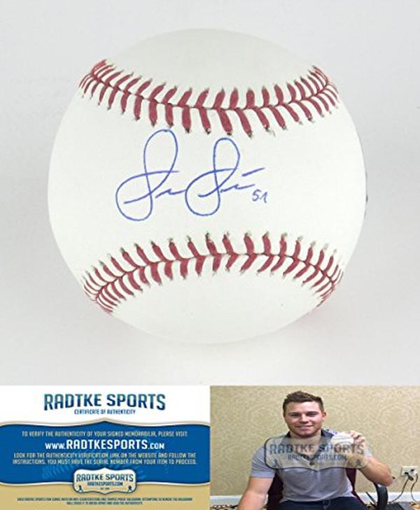 8260 Shae Simmons Signed Rawlings Official Major League Baseball