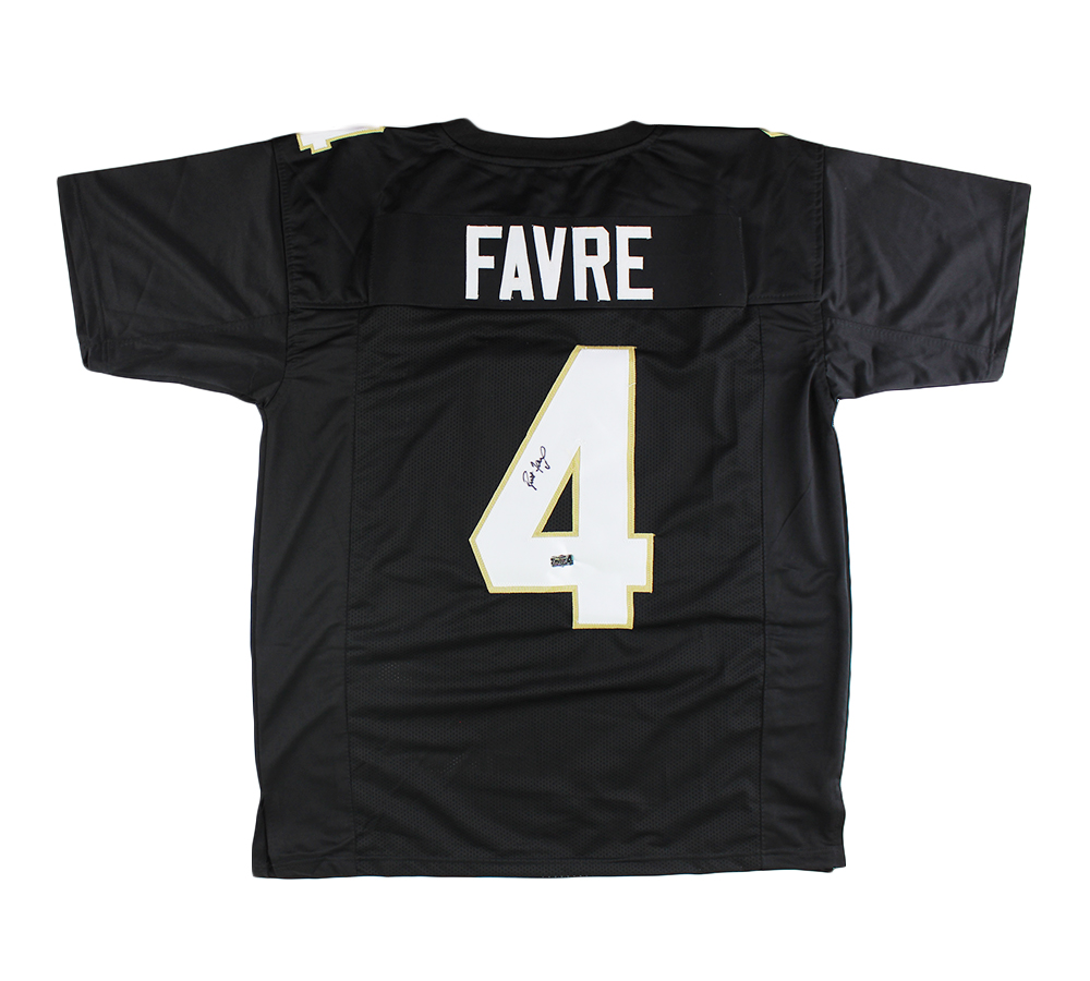 6786 Brett Favre Signed Southern Mississippi Golden Eagles Custom Black Jersey