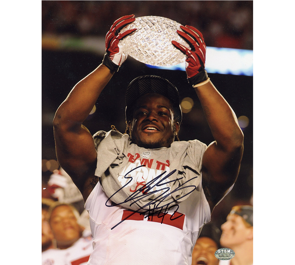 Picture of Radtke Sports 6813 8 x 10 in. Eddie Lacy Signed Alabama Crimson Tide Unframed NCAA Photo - Trophy