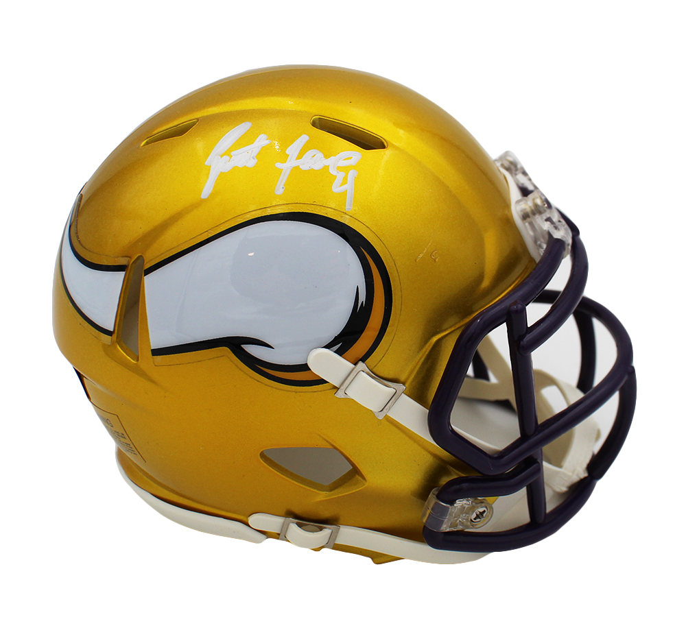 21343 Brett Favre Signed Minnesota Vikings Speed Flash NFL Mini Helmet -  Radtke Sports