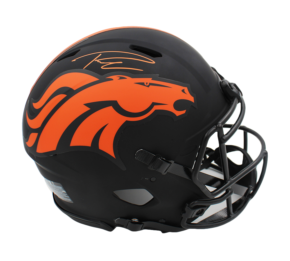 21421 Russell Wilson Signed Denver Broncos Speed Authentic Eclipse Helmet