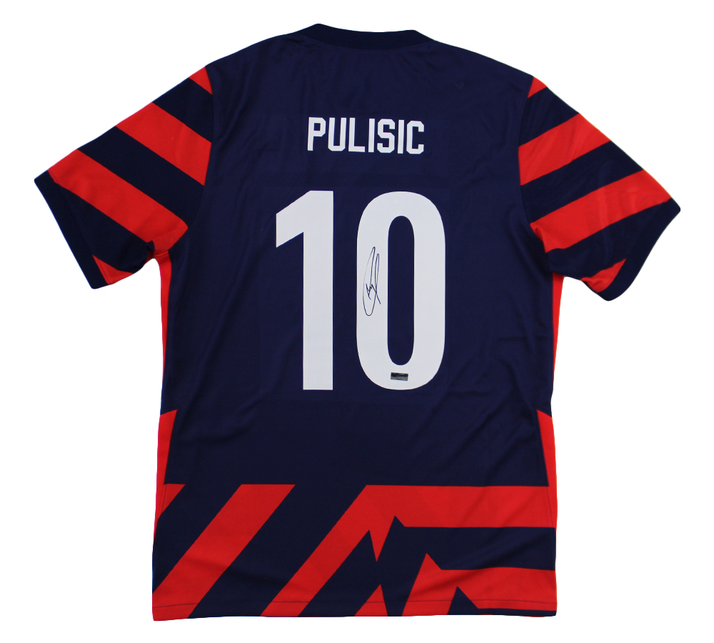 Picture of Radtke Sports 23317 Christian Pulisic Signed USA Replica 2022 Away Soccer Jersey