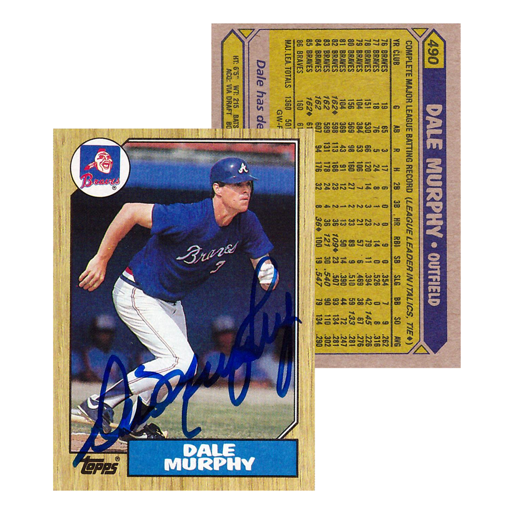 Dale Murphy autographed Baseball Card (Atlanta Braves) 1990