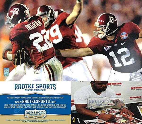 Picture of Radtke Sports 7524 16 x 10 in. Mark Ingram Signed Alabama Crimson Tide Artist Print Photo
