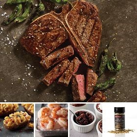 Picture of Omaha Steaks 68088 Porterhouse Family Dinner II Meat Food