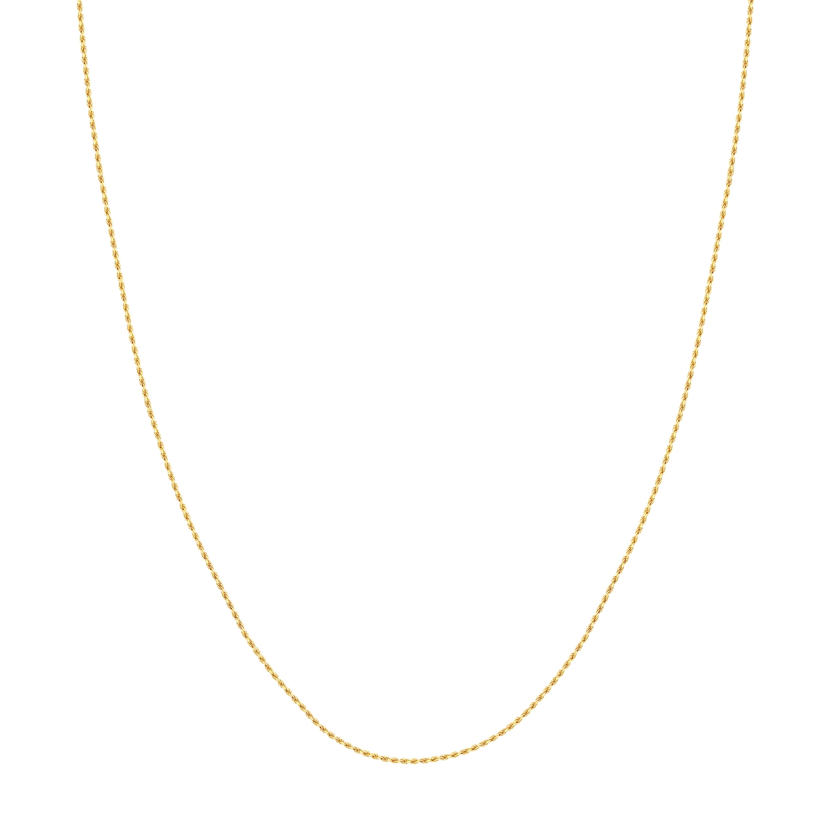 UBS016000422-14B-20 14K White Gold 1.05 mm Solid Diamond Cut Rope Chain with Lobster Lock