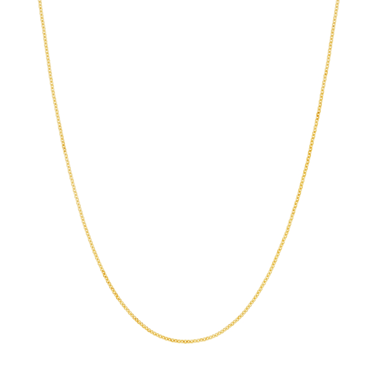 UBS016000333-14Y-18 14K Yellow Gold 1.05 mm Tight Cable Chain with Lobster Lock