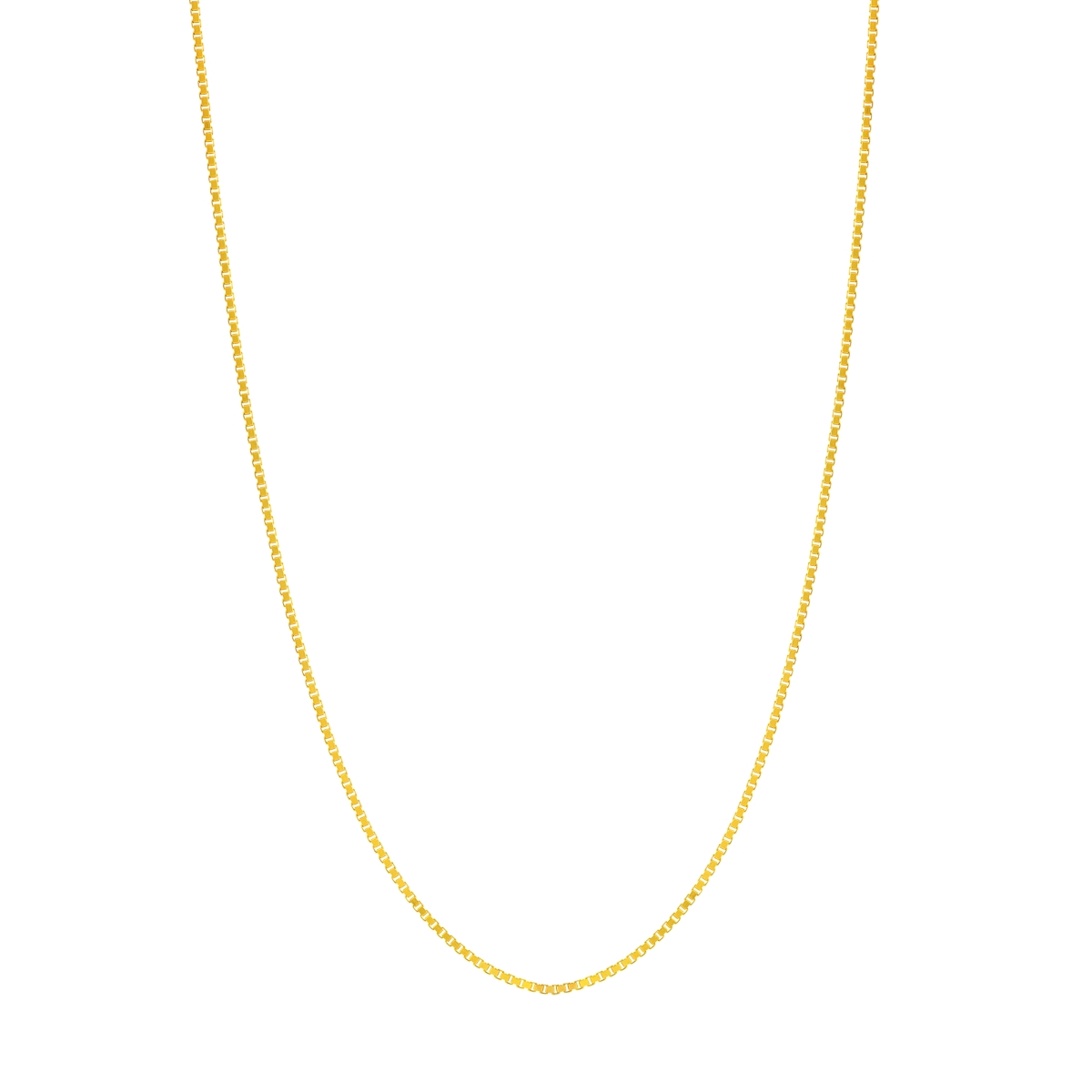 UBS016002499-10Y-18 10K Yellow Gold 0.73 mm Box Chain with Lobster Lock