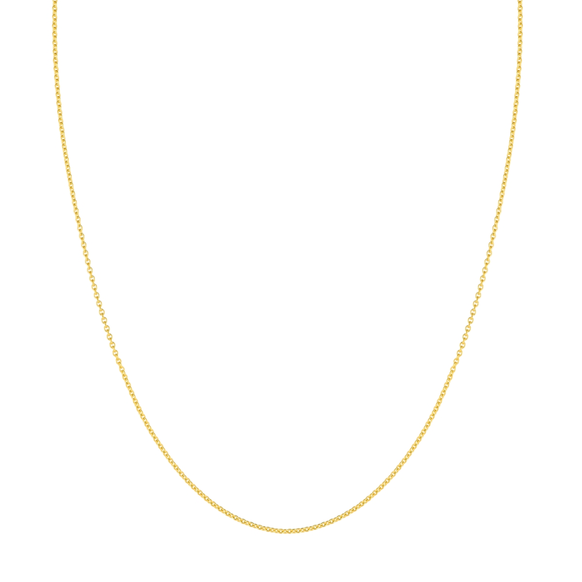 UBS016000341-14Y-20 14K Yellow Gold 1.30 mm Tight Cable Chain with Lobster Lock