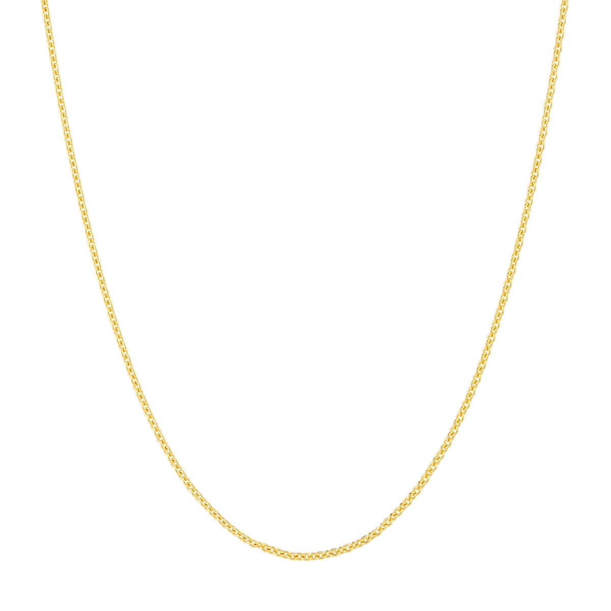 UBS016005832-14Y-18 14K Yellow Gold Tight Cable Chain - 0.9 mm - Lobster Lock