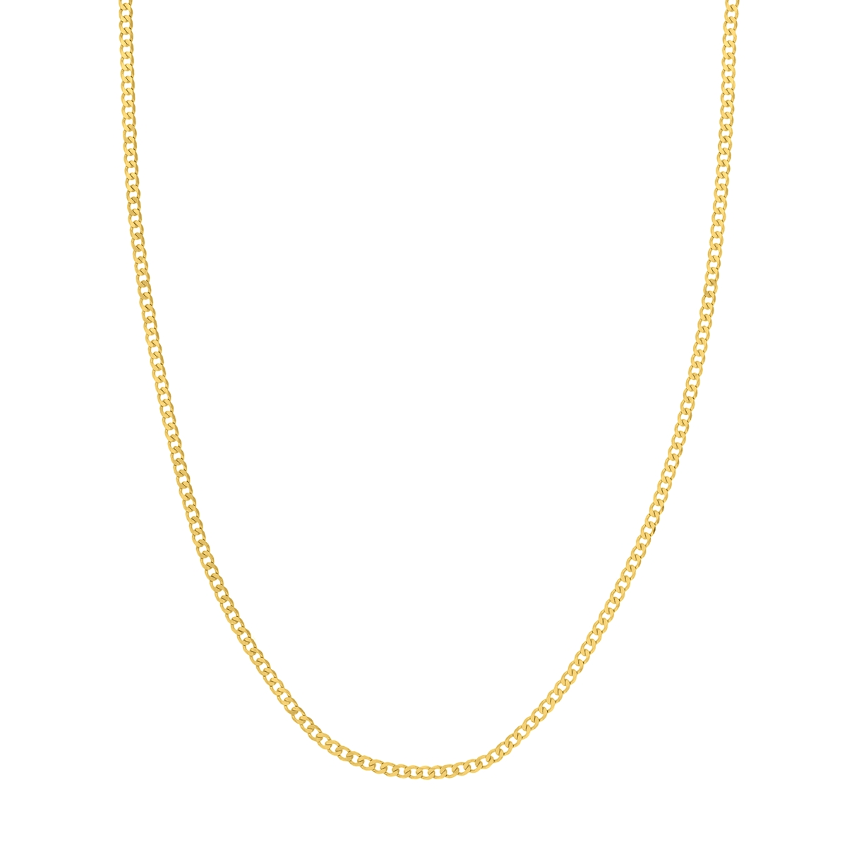 UBS016001394-14K-7.25 14K Rose Gold 2.70 mm Diamond Cut Open Curb Chain with Lobster Lock