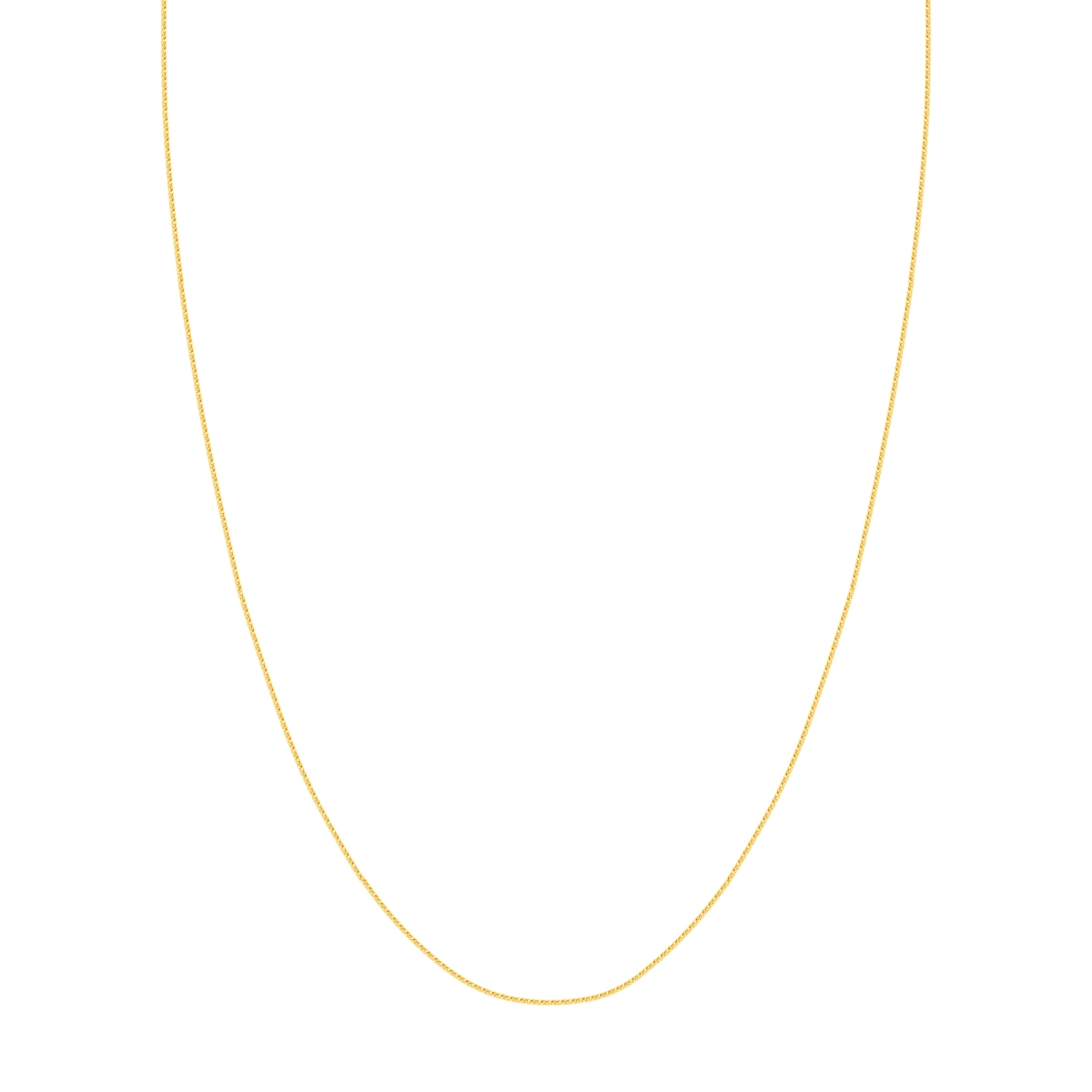 UBS015023399-14B-22 14K White Gold 1.15 mm Adjustable Slider Bead Square Wheat Chain