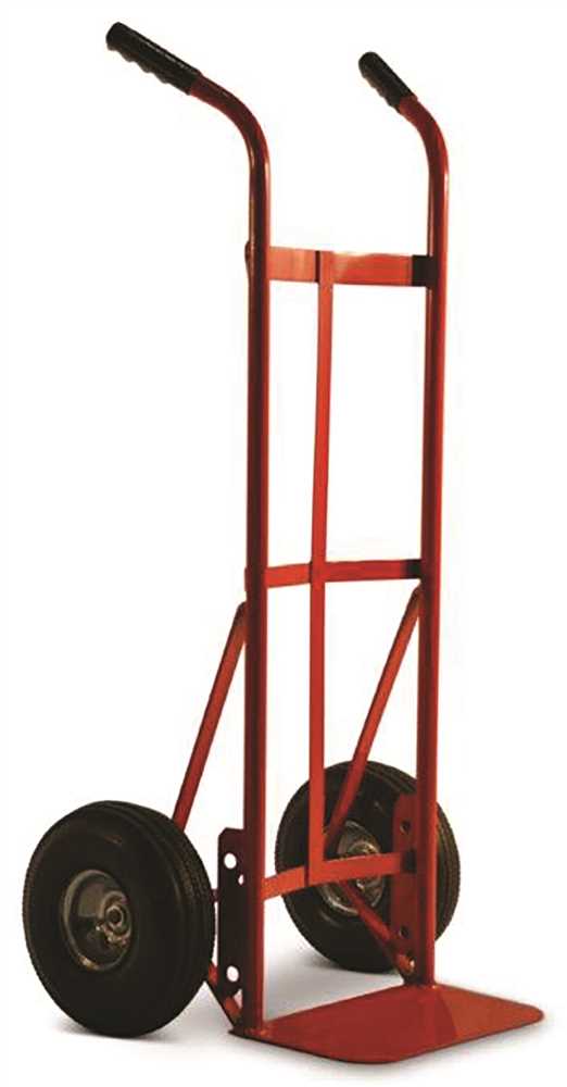 800 lbs Dual Handle Truck with 10 in. Pneumatic Tire, Black