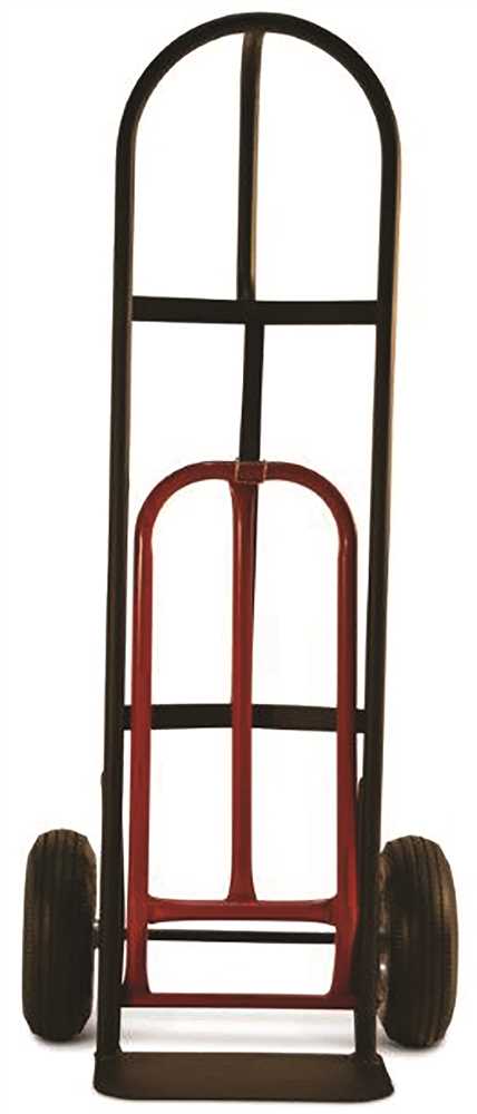 800 lbs D-Handle Truck with 10 in. Pneumatics Nose Extension Plate