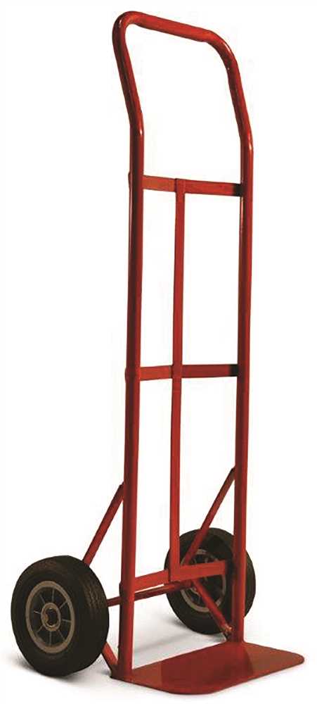 DC47109 600 lbs Flow Back Handle Truck with 8 in. Solid Puncture Proof Tire, Red