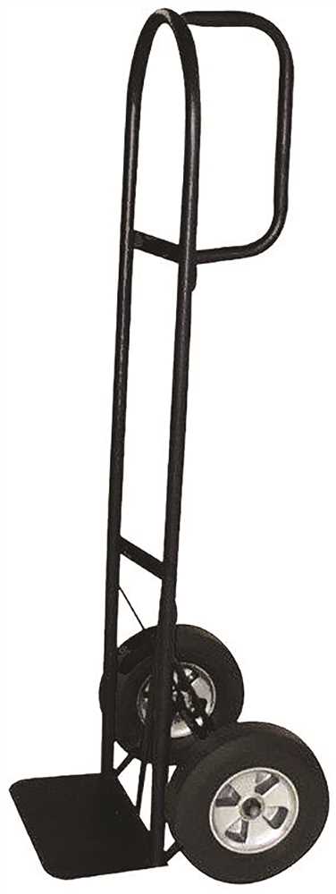DC37019 800 lbs D-Handle Truck with 10 in. Solid Puncture Proof Tire, Black