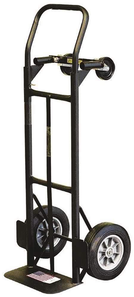 DC36080S 800 lbs Convertible Hand Truck with 10 in. Solid Puncture Proof Tires